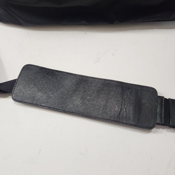 Prada Tessuto Convertible Business Bag VA0611 Black Nylon/Saffiano Leather Trim - Picture 11 of 16